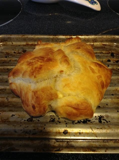 Baked Gouda in puff pasty (bake at 400• until pastry is golden and