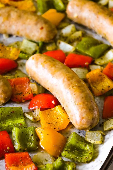 baked italian sausage peppers and onions