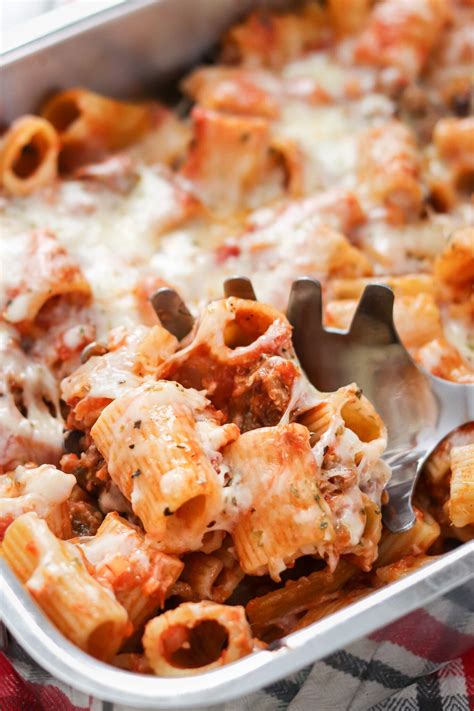 baked mostaccioli for a crowd