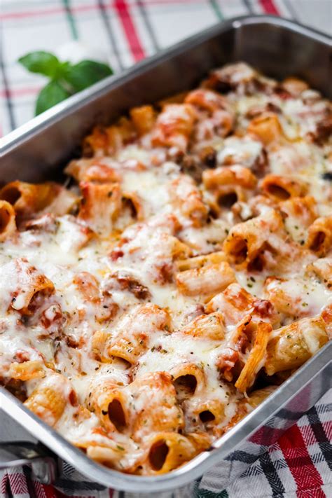 baked mostaccioli recipe with italian sausage