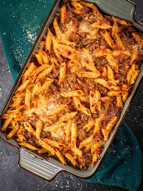baked mostaccioli with ricotta