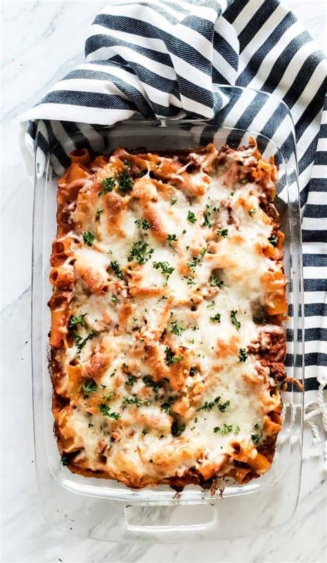baked mostaccioli with ricotta cheese recipe