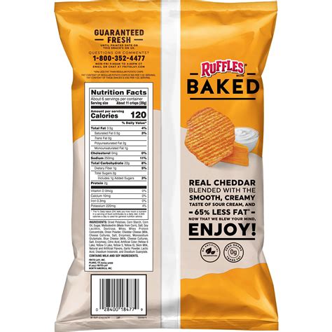 baked ruffles nutrition facts
