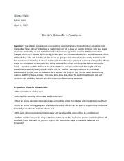 Baker Act Questions