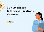 Bakery And Pastry Interview Questions
