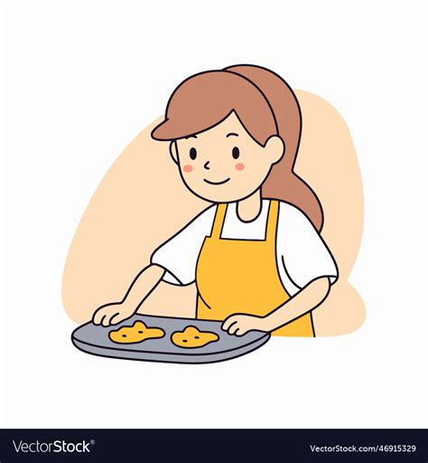 Baking Cookies Drawing