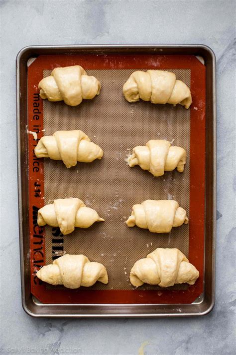 baking croissants