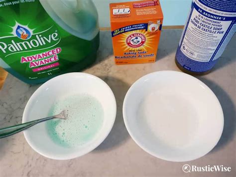Baking Soda And Dish Soap Paste
