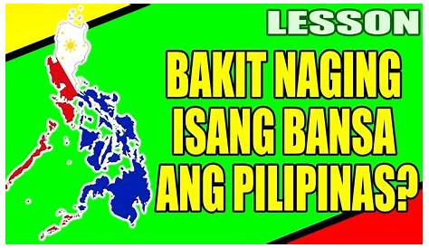 BAKIT TINATAWAG NA BANSA ANG PILIPINAS? - YouTube