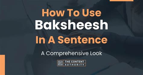 baksheesh To observe