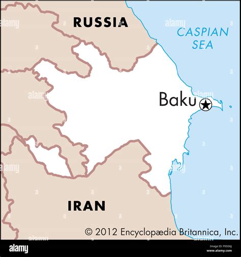 baku azerbaijan map