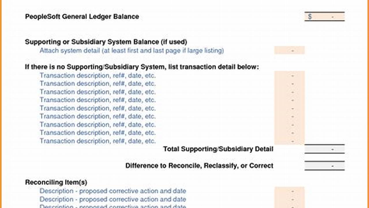 Balance Sheet Reconciliation Template Excel: A Comprehensive Guide