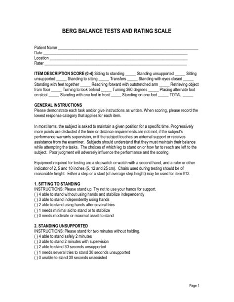 Balance Scale Rating