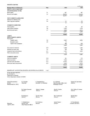 balance sheet of infosys company