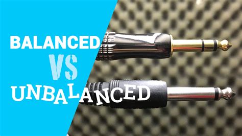 balanced cables vs unbalanced