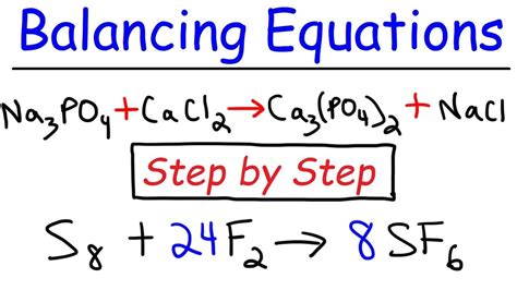 Easy Way of Balancing Chemical Equations and Exercise Solutions