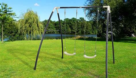 Portique Balançoire Simple En Métal Swing Balançoire