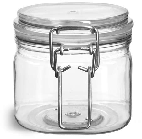 bale jars with hinged lids