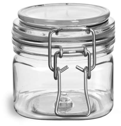 bale jars with hinged lids