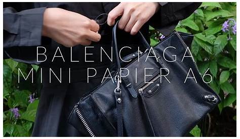 Balenciaga Mini Papier A6 Zip Around Bag
