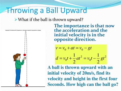 Ball Thrown Upward Acceleration