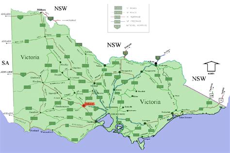 ballarat victoria australia map