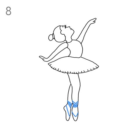 Ballerina Easy Drawing