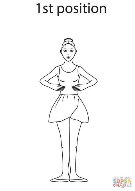 Ballet First Position Coloring Pages