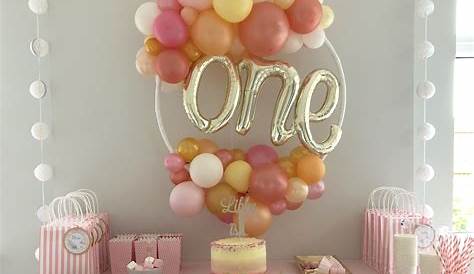Balloon Decoration For 1st Birthday Girl Princess Idea Youtube