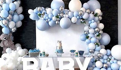Balloon Decoration For Birthday Baby Boy 1St Party Themes Intended Ideas