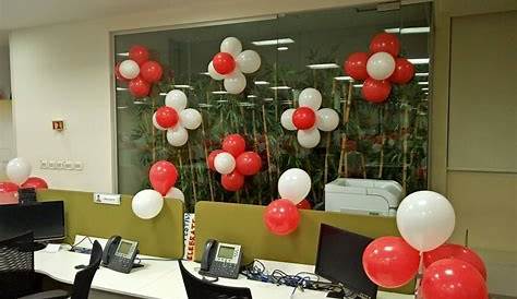 Balloon Decoration For Christmas In Office s On Pinterest