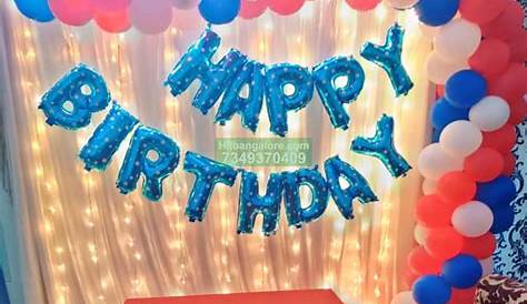 Very Easy Birthday Party Decoration At Home Easy Party Decoration Ideas Easy Birthday Party Decorations Simple Birthday Decorations Diy Birthday Decorations