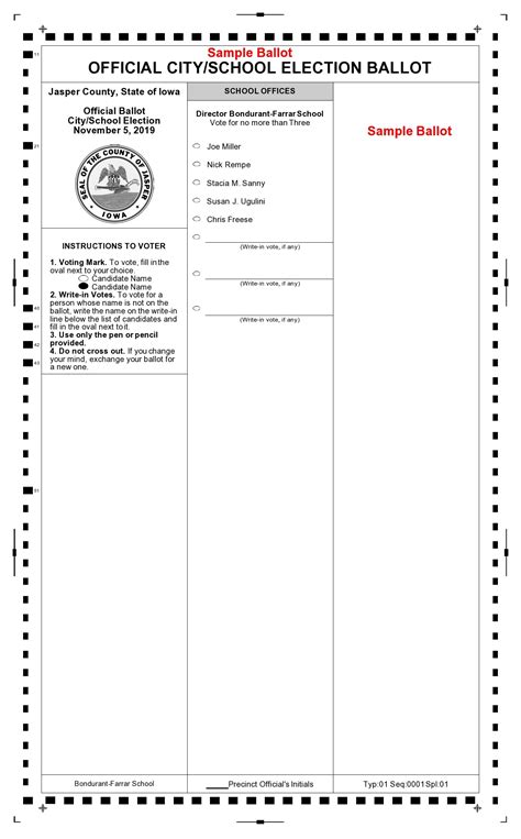 ballot for texas voting