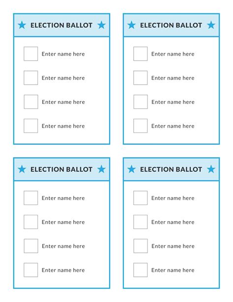 39 Election Ballot Templates (+Voting Forms) ᐅ TemplateLab