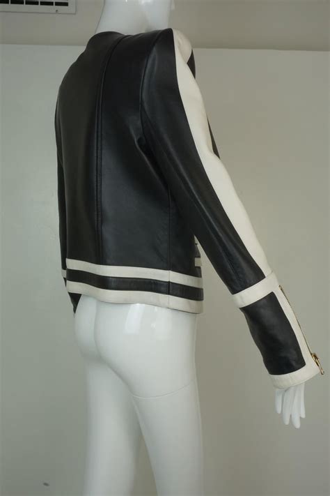 balmain leather motorcycle jacket
