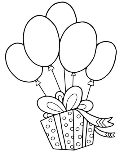 balon urodzinowy kolorowanka