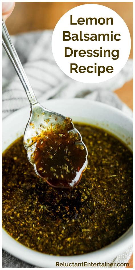 Balsamic Dressing Lemon
