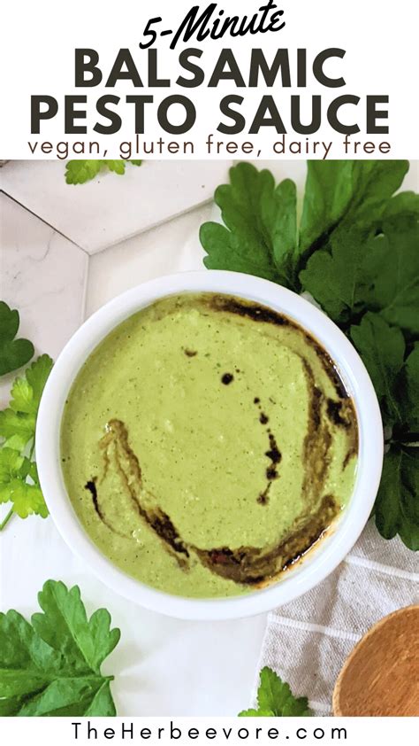 Balsamic Pesto Dressing