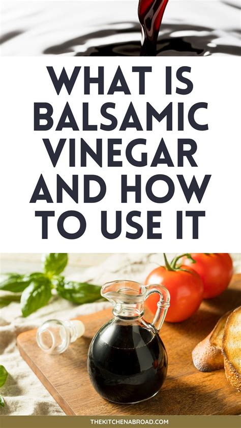 balsamic vinegar uses