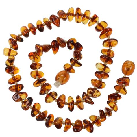 baltic amber stone teething necklace