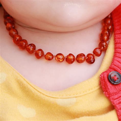 baltic amber teething necklace baby