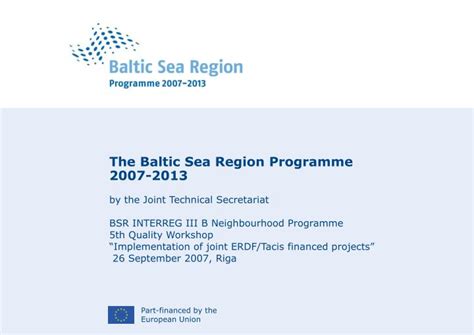 baltic sea region programme