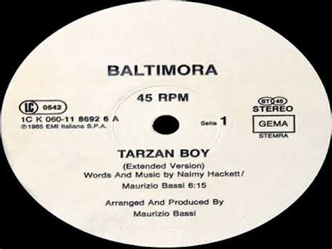 baltimora tarzan boy extended version