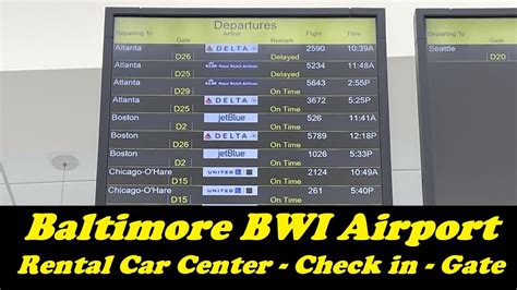 baltimore airport rental cars