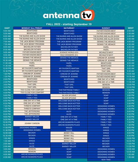 baltimore antenna tv schedule