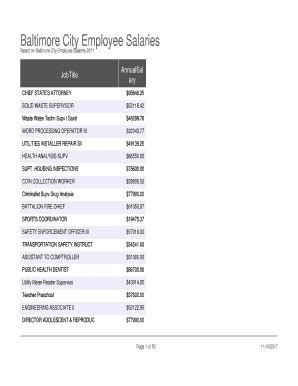 baltimore city employees salaries 2023