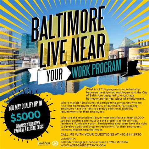 baltimore city live near your work program