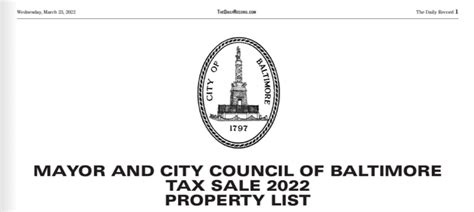 baltimore city tax records