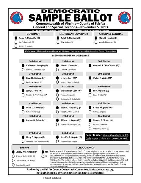 baltimore county election ballot