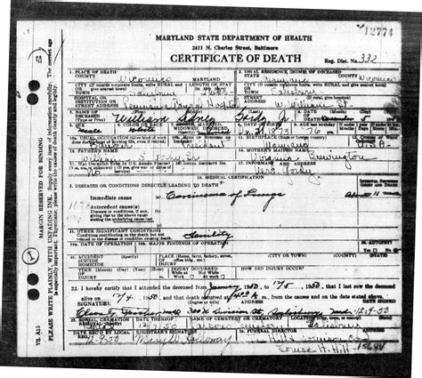 baltimore maryland birth records